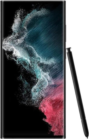 SAMSUNG Galaxy S22 Ultra 5G, US Version, 128GB, Phantom Black - Unlocked (Refurbished)
