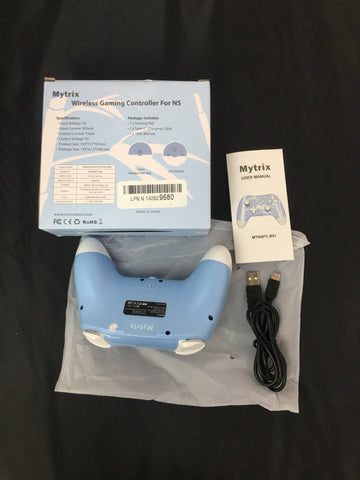 Mytrix Pro Controller Blue Bamboo for Nintendo Switch - Used Like New