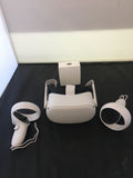 Oculus Quest 2 All-In-One VR Headset 128GB Bundle with Mytrix Head Strap, Carrying Case, Earphone, Link Cable (3M), Grip & Lens Cover - Used Like New