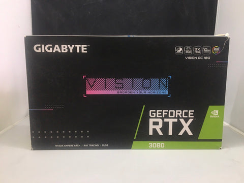 GIGABYTE GeForce RTX 3080 Vision OC 10G Graphics Card, 3X WINDFORCE Fans, 10GB 320-bit GDDR6X, GV-N3080VISION OC-10GD Video Card