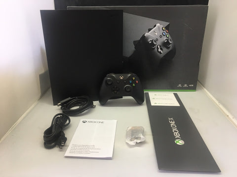 Xbox One X 1TB Console with Wireless Controller, Xbox One X Enhanced, HDR, Native 4K, Ultra HD - Open Box