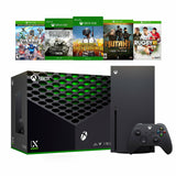 Microsoft Xbox Series X Gaming Console Bundle - 1TB SSD Black Xbox Console and Wireless Controller with Five Games - Used Like New