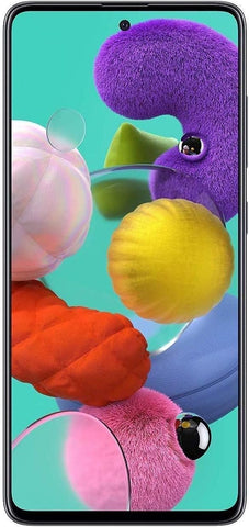 SAMSUNG Galaxy A51 128GB (6.5 inch) Display Quad Camera 48MP A515U Black Unlocked (Renewed), A51 128GB A515U