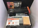 CyberPowerPC Gaming Desktop, AMD Ryzen 5, RTX 3060, 16GB RAM, 500GB SSD+1TB HDD, Keyboard&Mouse, Win 10 - Open Box